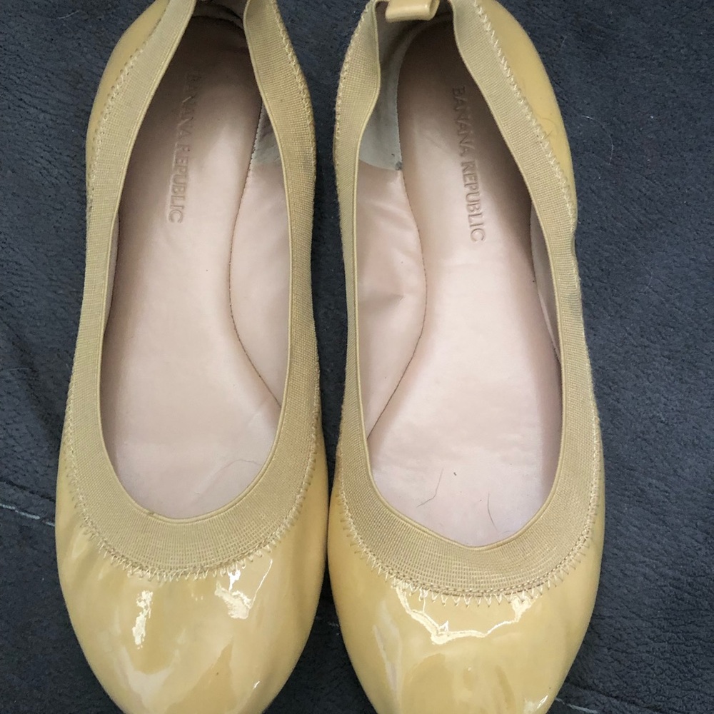 Nude Patent Leather Flats